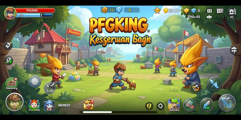 Tangkapan layar PGKING menunjukkan gameplay yang seru dan mengasyikkan.
