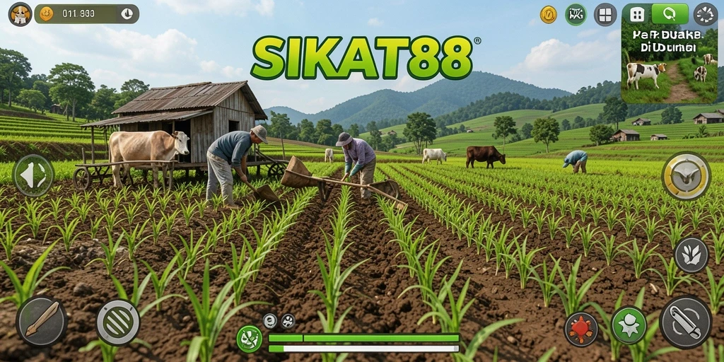 Screenshot SIKAT88 menampilkan gameplay pertanian yang menarik.