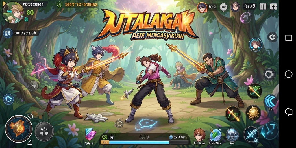 Gambaran seru dari gameplay Anime yang menakjubkan.